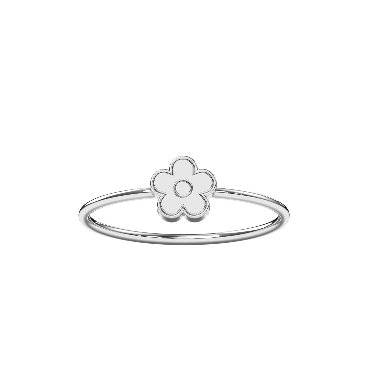 Solid White Gold
