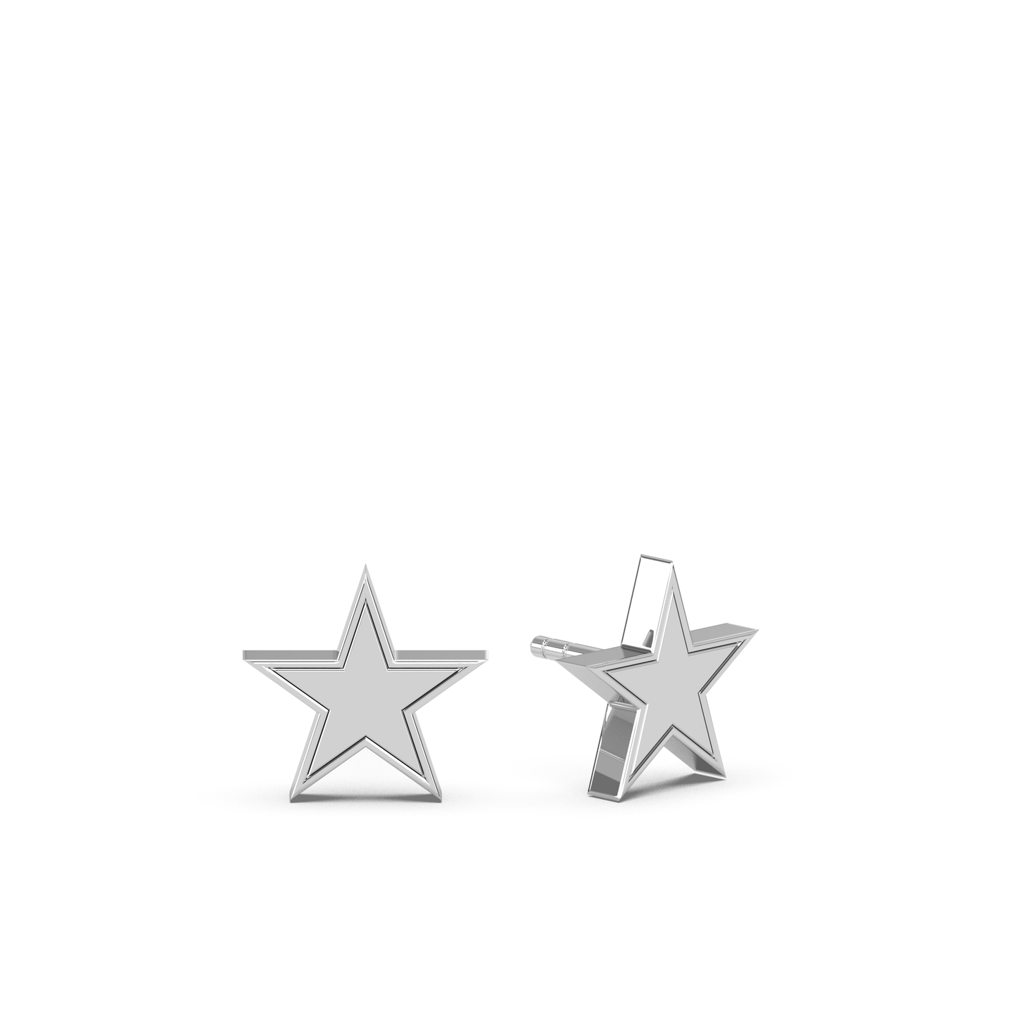 Solid White Gold