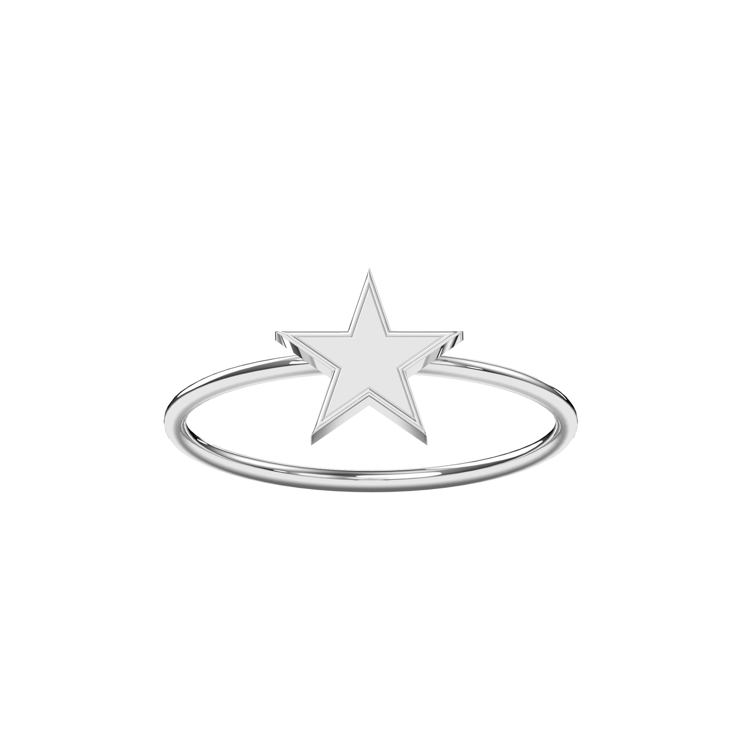 Solid White Gold