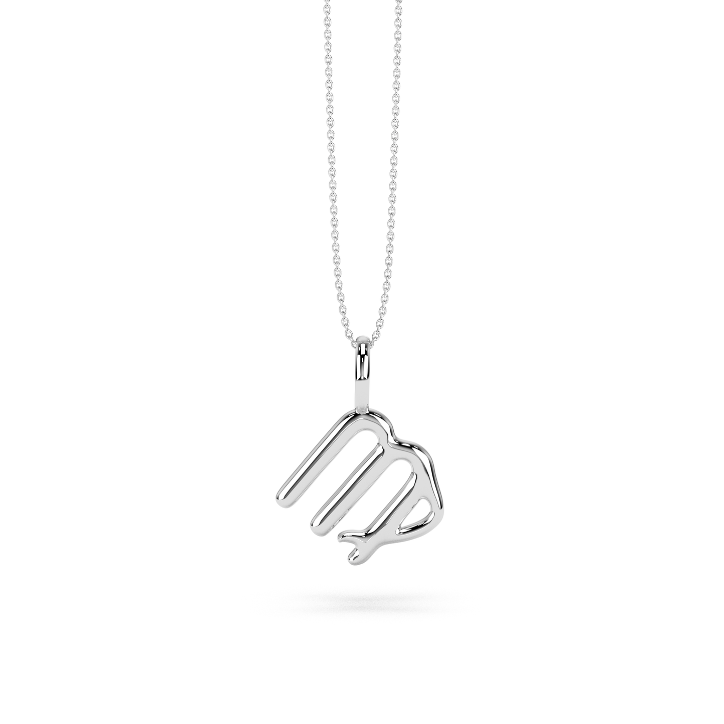 Solid White Gold